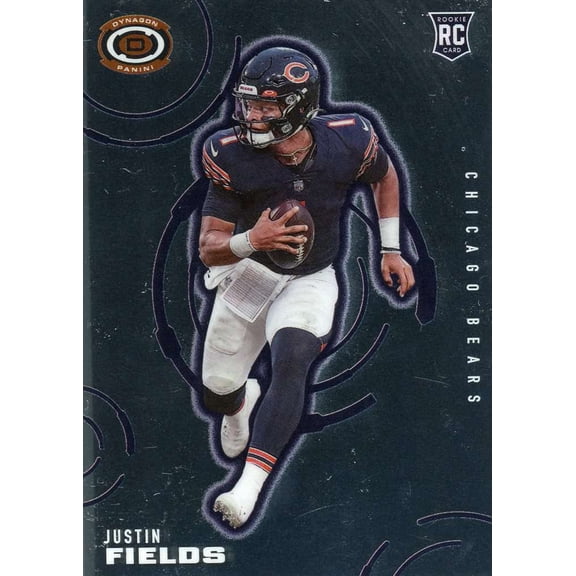NFL 2021 Panini Chronicles Dynagon Justin Fields Trading Card D-3 (Rookie)