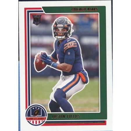 NFL 2021 Panini Chronicles Stars & Stripes Justin Fields Trading Card STS-JFI (Rookie)