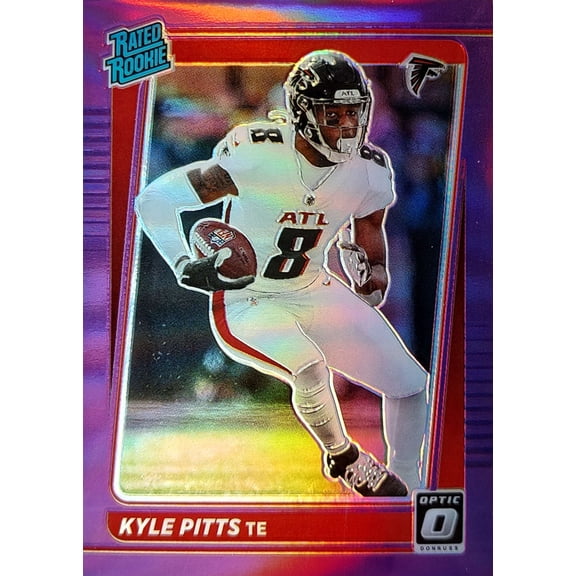 NFL 2021 Panini Donruss Kyle Pitts Pink Trading Card P-260 (Rated Rookie)