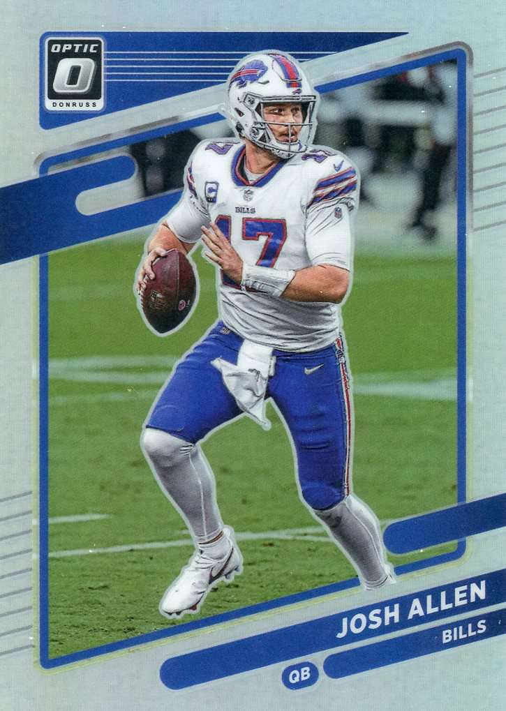 NFL 2021 Panini Donruss Optic Josh Allen Silver Holo Prizm Trading