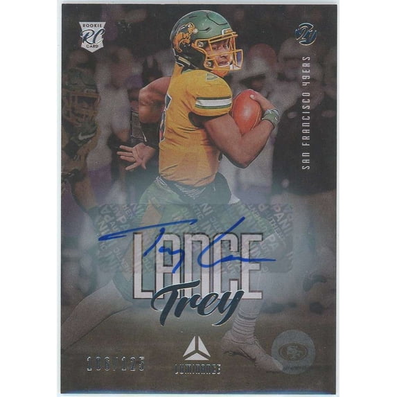 NFL 2021 Panini Luminance 106/125 Trey Lance #144 (Rookie Auto)
