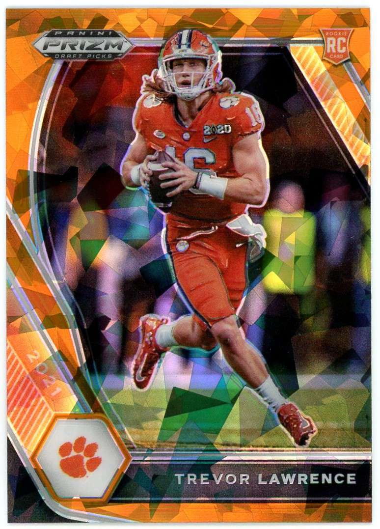 NFL 2021 Panini Prizm Draft Picks Orange Cracked Ice Trevor