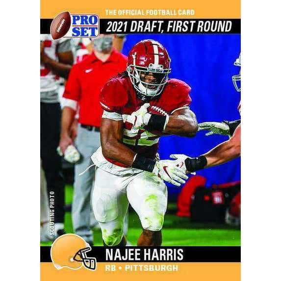 NFL 2021 Pro Set Draft Day Football Najee Harris Trading Card #PSDD10