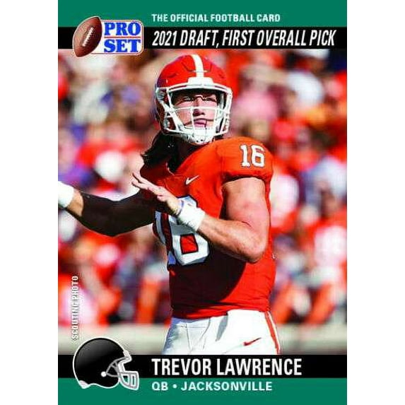 NFL 2021 Pro Set Draft Day Football Trevor Lawrence Trading Card #PSDD1