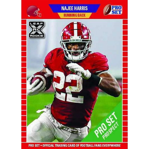 NFL 2021 Pro Set Football Najee Harris Trading Card (XRC Rookie Card) #PS7