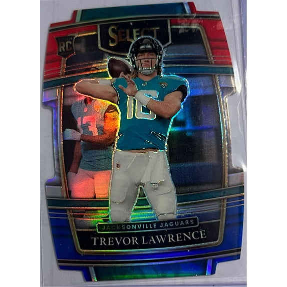 NFL 2021 Select Football Trevor Lawrence Concourse Trading Card #43 (RWB Die-cut ) (Panini)
