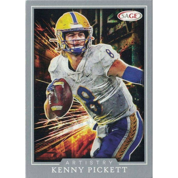 NFL 2022 Artistry Football Kenny Pickett Silver Trading Card #57 (Rookie Card) (Sage Collectibles)
