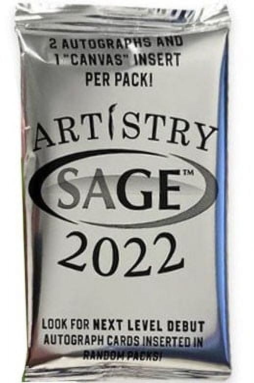 NFL 2022 Artistry Football Trading Card BLASTER Bonus Pack (2 Autographs, 1 Canvas Insert)