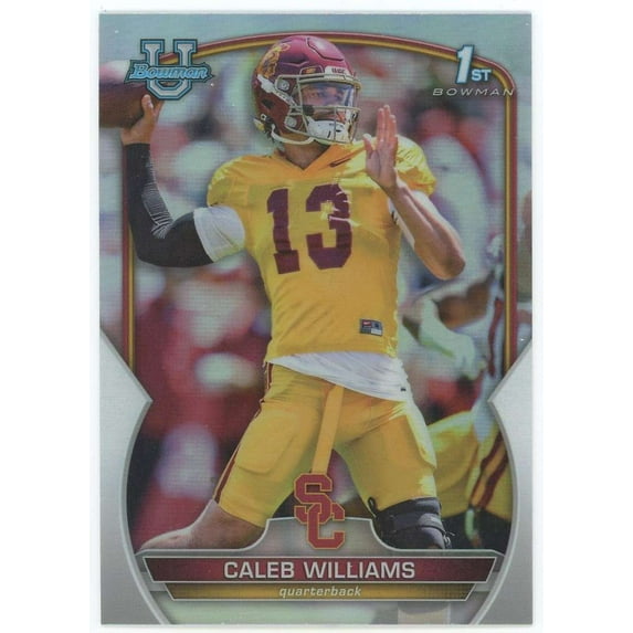 NFL 2022 Bowman University Chrome 1st Bowman Refractor Caleb Williams #50 (Pre-Rookie)