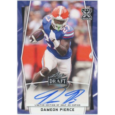 NFL 2022 Draft Football Blue /25 Dameon Pierce BA-DP2 (Rookie Auto)