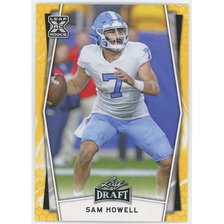NFL 2022 Draft Football Gold Sam Howell B10 (Rookie)