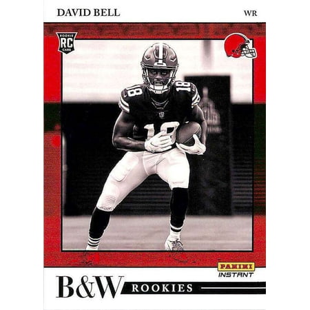 NFL 2022 Instant Black & White Rookies /649 David Bell 1 of 649 Trading Card BW30 (Panini)