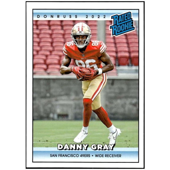 NFL 2022 Instant Donruss Rated Rookies Retro Football Danny Gray 1 of 4094 Trading Card #31 (Panini)