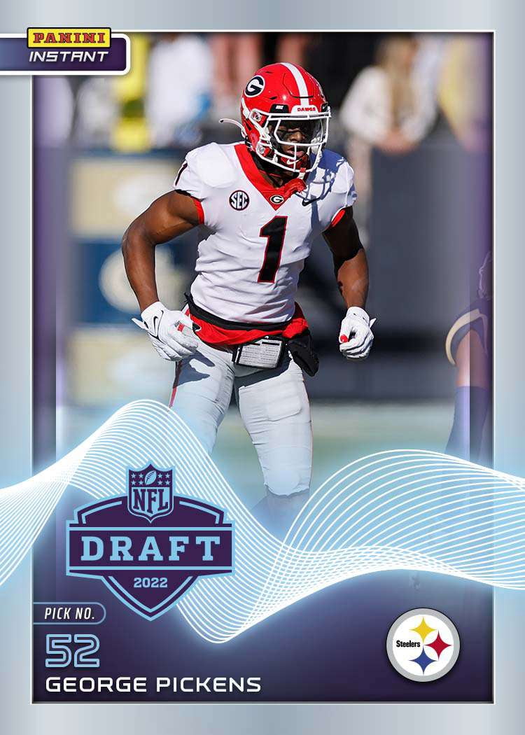 NFL 2022 Instant Draft Night Football    George Pickens Trading Card (Rookie Card) #21