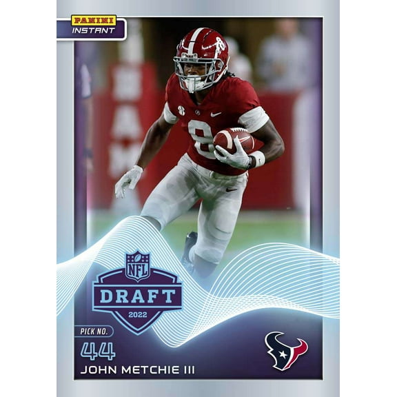 NFL 2022 Instant Draft Night Football   John Metchie III Trading Card (Rookie Card)