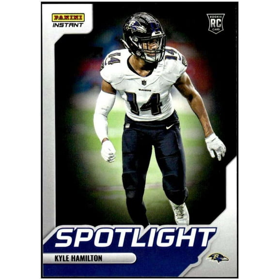 NFL 2022 Instant Football Spotlight Rookies Kyle Hamilton Trading Card #8 (Rookie) (Panini)