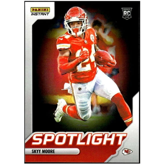 NFL 2022 Instant Football Spotlight Rookies Skyy Moore Trading Card #20 (Rookie) (Panini)