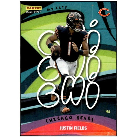 NFL 2022 Instant My City Football Justin Fields 1 of 1860 Trading Card MC-6 (Panini)