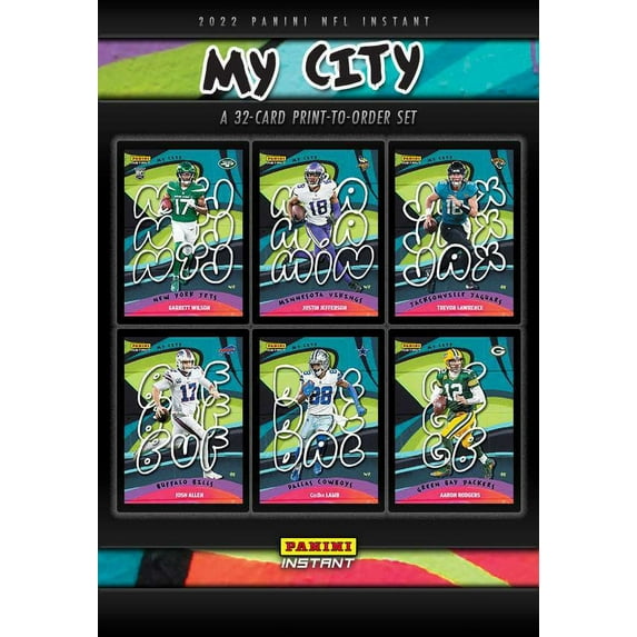 NFL 2022 Instant My City Football Trading Card Set (32 Cards)