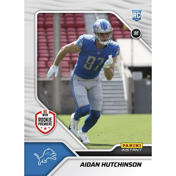 NFL 2022 Instant RPS First Look Football 1 of 942 Aidan Hutchinson Trading Card (Rookie Card) #FL2