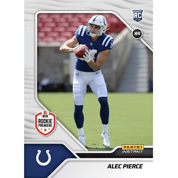 NFL 2022 Instant RPS First Look Football 1 of 942 Alec Pierce Trading Card (Rookie Card) #FL19