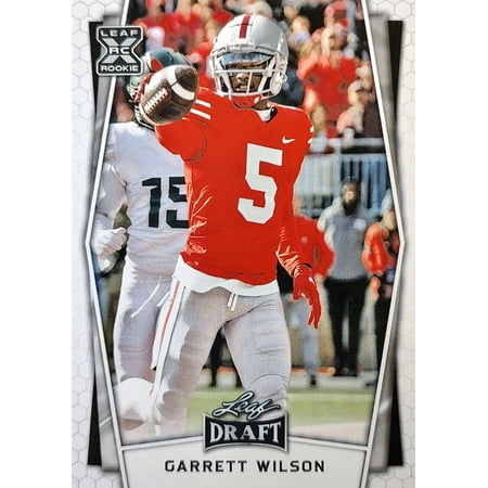 NFL 2022 Leaf Draft Football Garrett Wilson Trading Card B-6 (XRC Rookie)