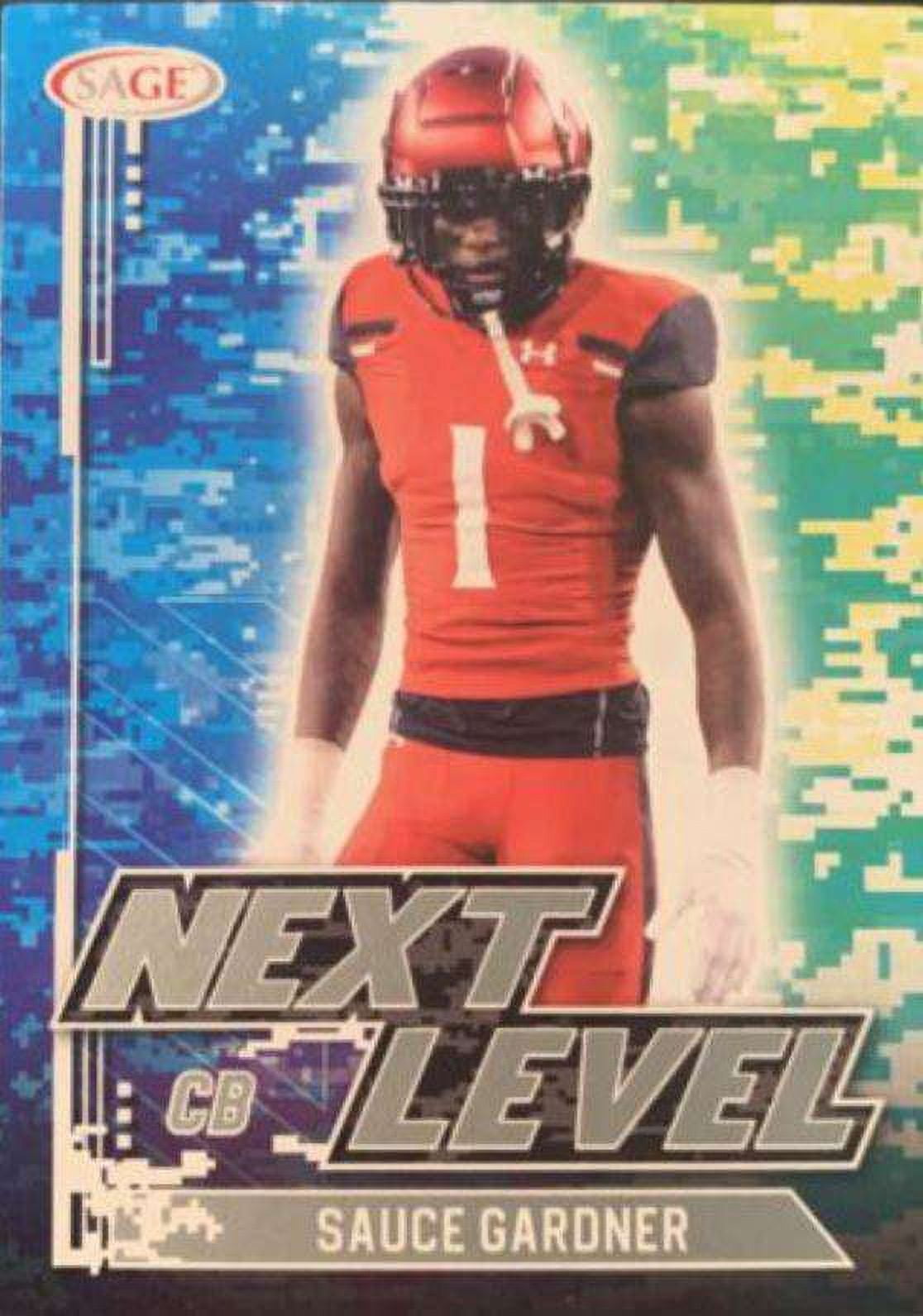 NFL 2022 Next Level Sauce Gardner Silver Trading Card 91 (Rookie Card