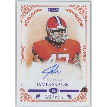NFL 2022 Onyx Vintage College Football Blue Ink /300 James Skalski VAJS (Auto Rookie)