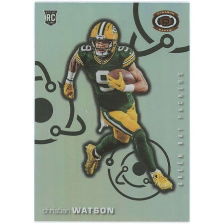 NFL 2022 Panini Chronicles Dynagon Silver Holo Christian Watson D-9 (Rookie)