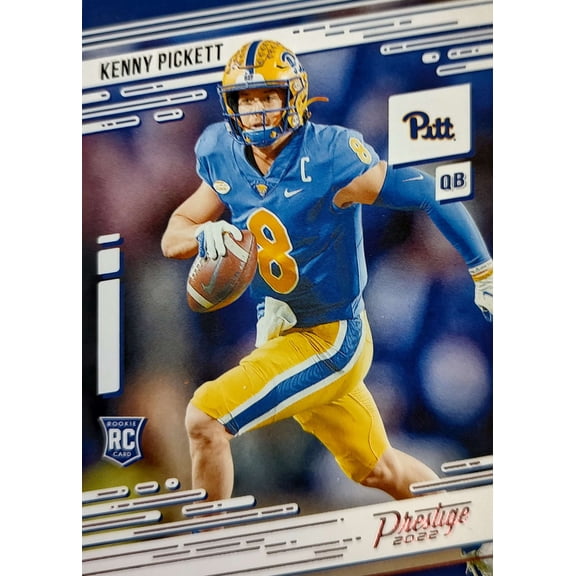 NFL 2022 Panini Chronicles Prestige Draft Picks Kenny Pickett Pink Trading Card #8 (Rookie Card)