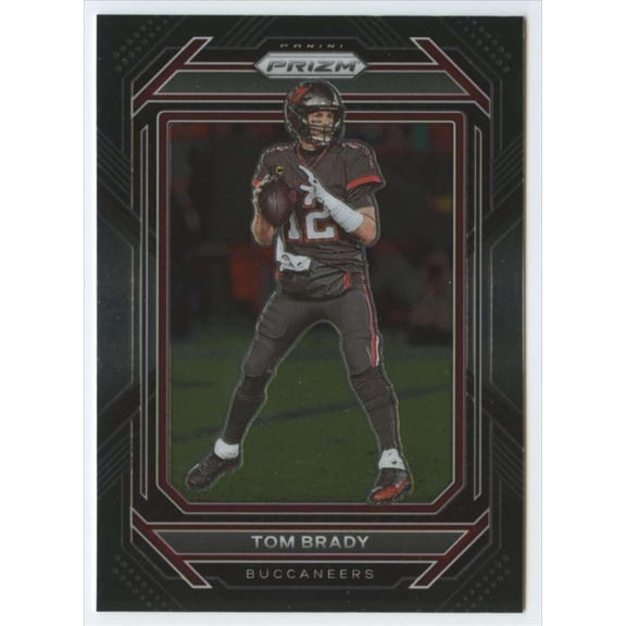 NFL 2022 Panini Chronicles Prizm Black Tom Brady PB-2 (Rookie)