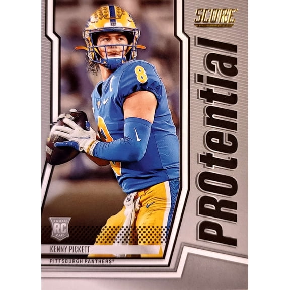 NFL 2022 Panini Score Football Kenny Pickett Gold Trading Card P-KP (Protential)