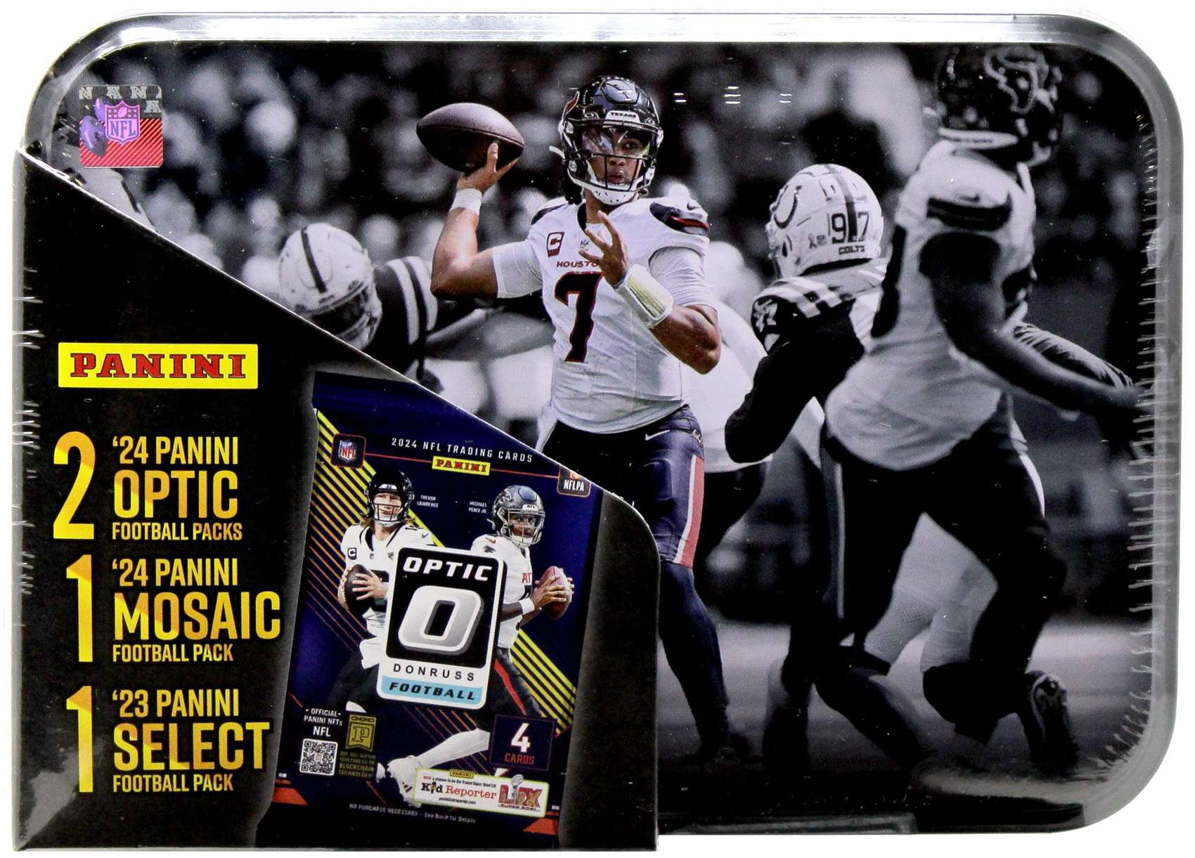 NFL 2023-24 Panini Football C.J. Stroud Trading Card COLLECTOR Tin
