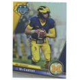thumbnail image 1 of NFL 2023 Bowman Chrome U Refractor JJ McCarthy #124 (Rookie), 1 of 1