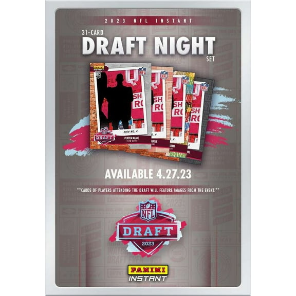 NFL 2023 Instant Draft Night Football Set of 31 Rookie Cards