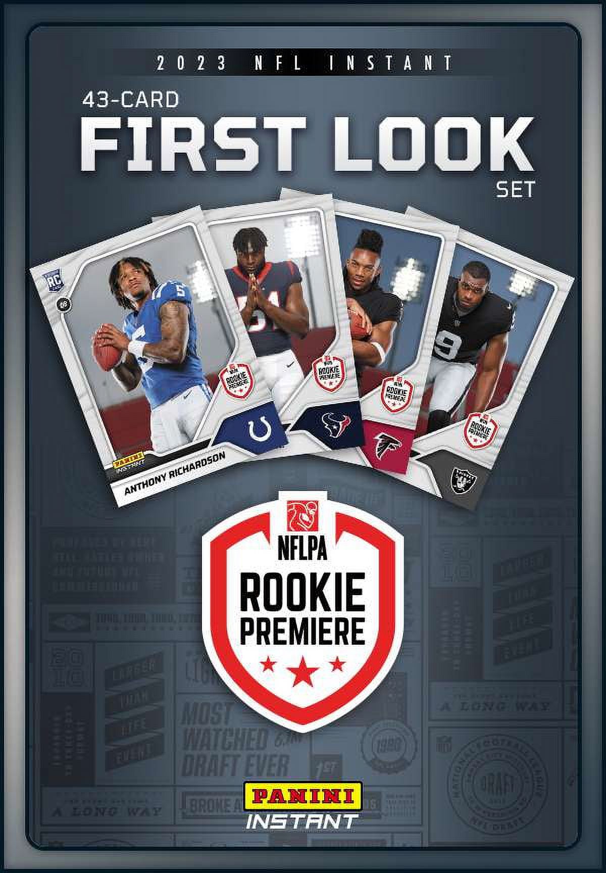 NFL 2023 Instant RPS First Look Football Trading Card Set 43 Rookie 