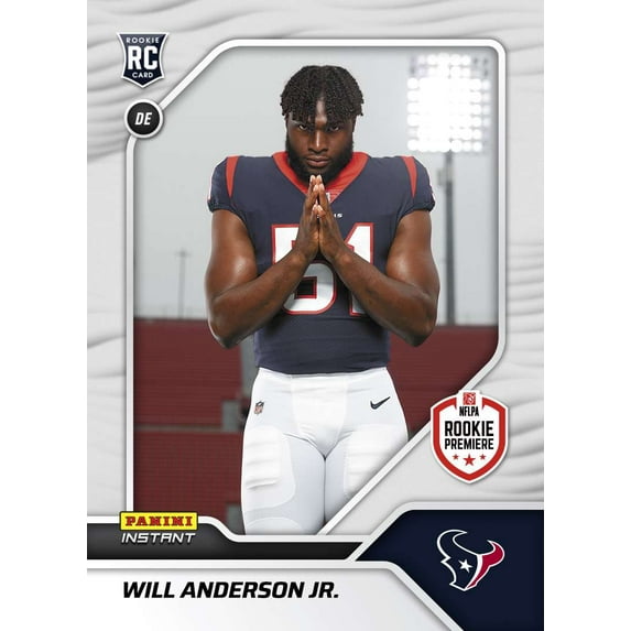 NFL 2023 Instant RPS First Look Football Will Anderson Jr. #1 (Rookie Card)