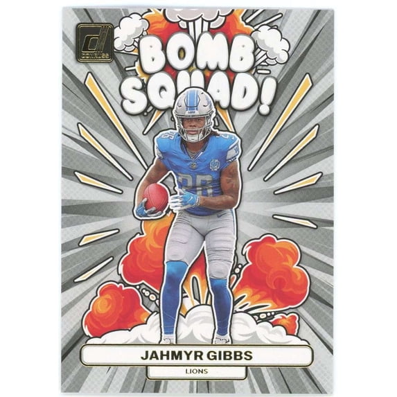 NFL 2023 Panini Donruss Football Bomb Squad Jahmyr Gibbs BS-26 (Rookie)