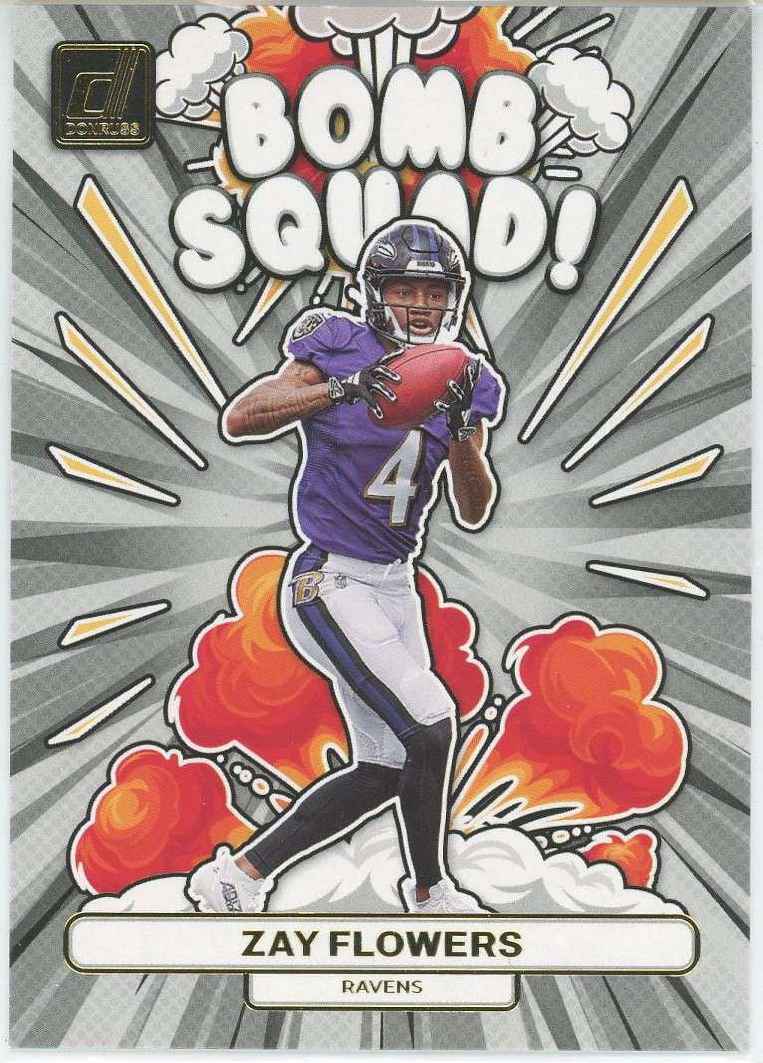 NFL 2023 Panini Donruss Football Bomb Squad Zay Flowers BS-12