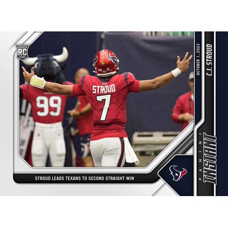 NFL 2023 Panini Instant Football CJ Stroud #8 (Rookie, Leads Texans to Second Straight Win)