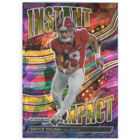 NFL 2023 Panini Prizm Draft Picks Gold Ice Prizm Bryce Young II-1 (Rookie, Instant Impact)