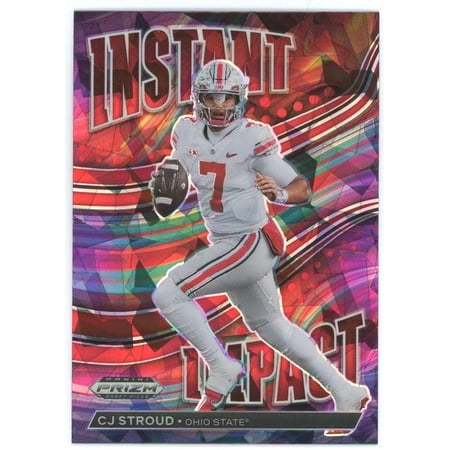 NFL 2023 Panini Prizm Draft Picks Red Ice CJ Stroud II-2 (Rookie, Instant Impact)