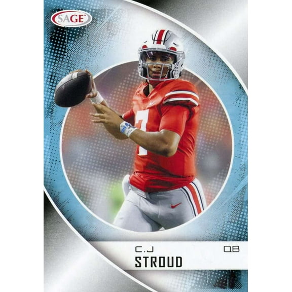 NFL 2023 Sage Black C.J. Stroud Trading Card #1 (Rookie)