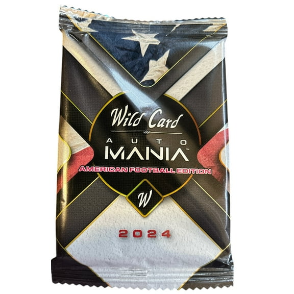 NFL 2024 Auto Mania Football Trading Card HOBBY Pack (1 Auto per Pack)