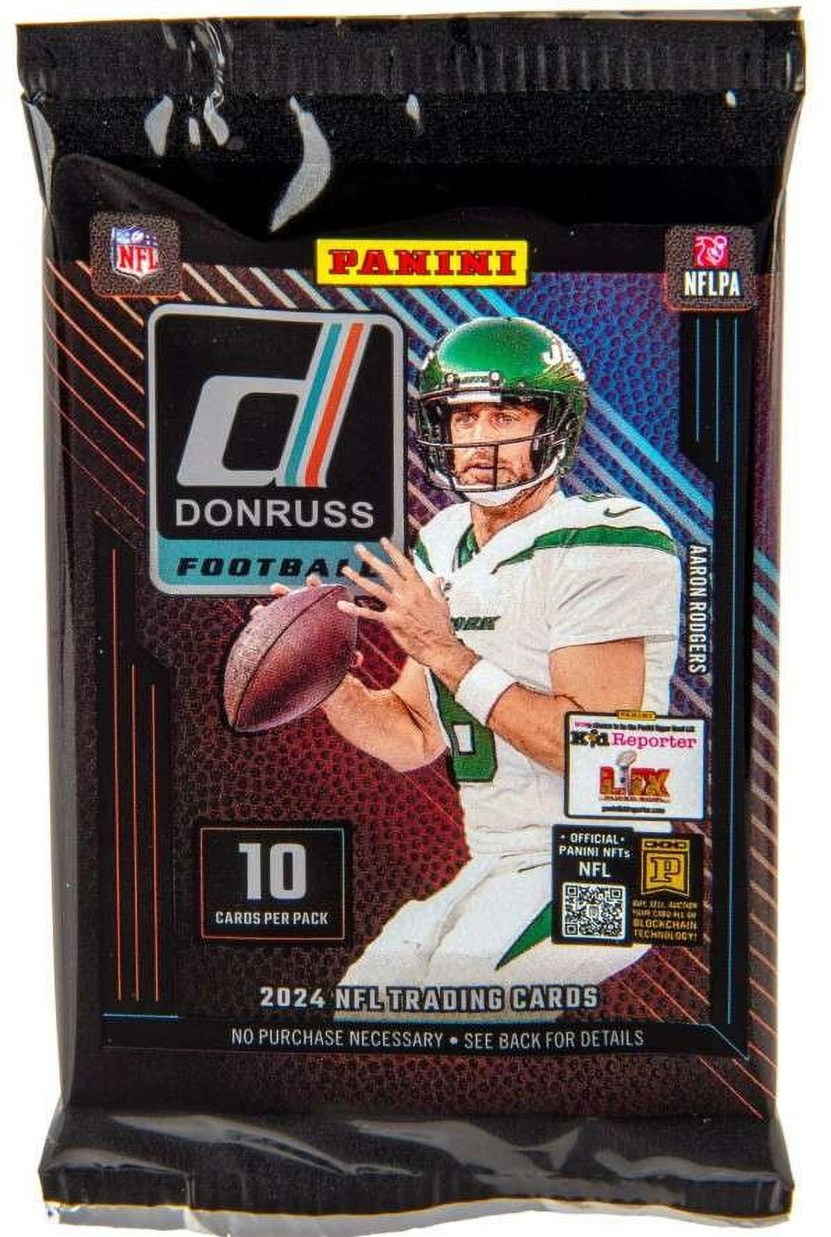 NFL 2024 Donruss  Football 2024 Donruss Football Trading Card MEGA Pack (10 Cards)