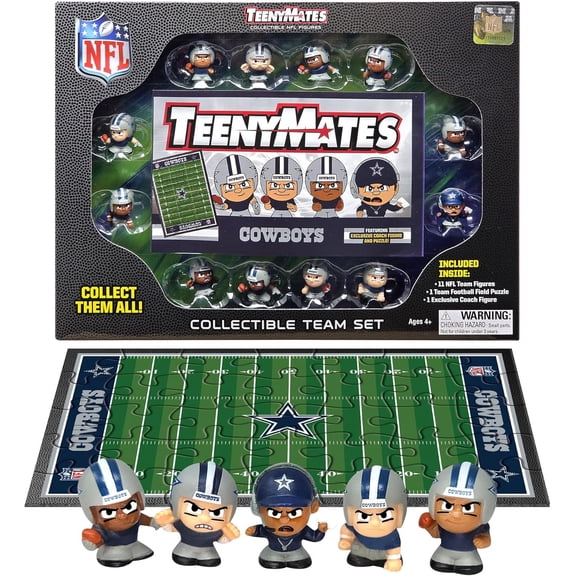 NFL 2024 Football Dallas Cowboys 12-Figure Team Set (11 Team Figures, 1 Coach & Playing Field)