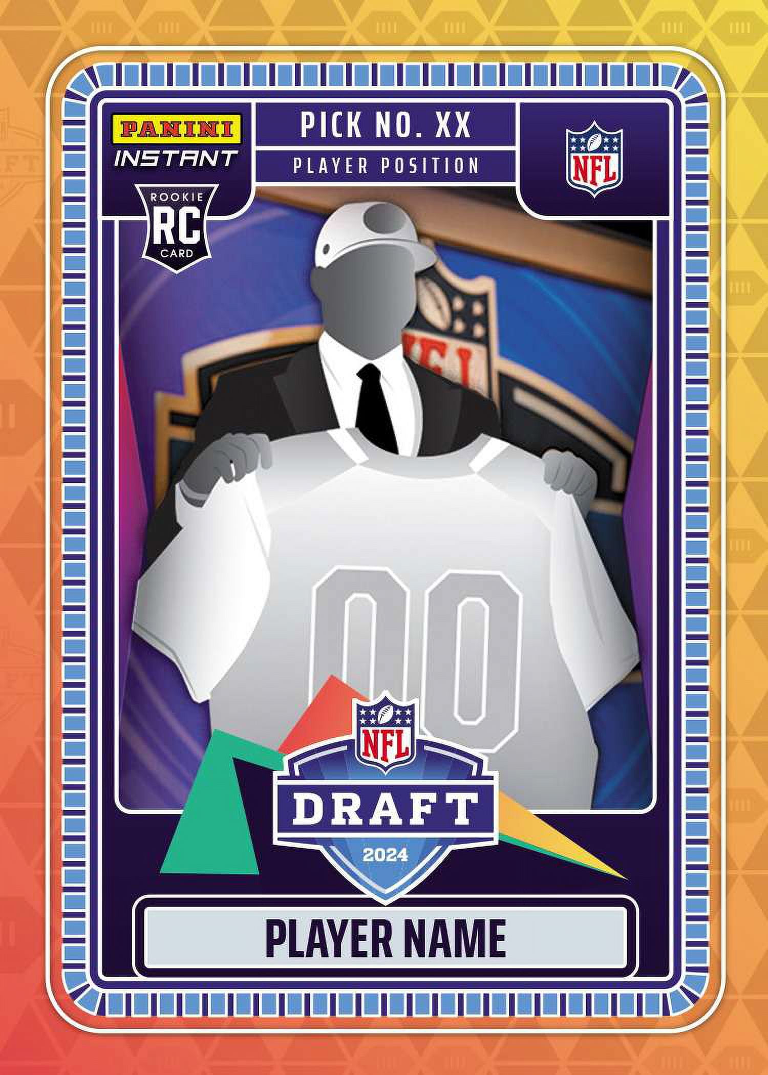 NFL 2024 Instant Draft Night Football Set of 32 Rookie Cards