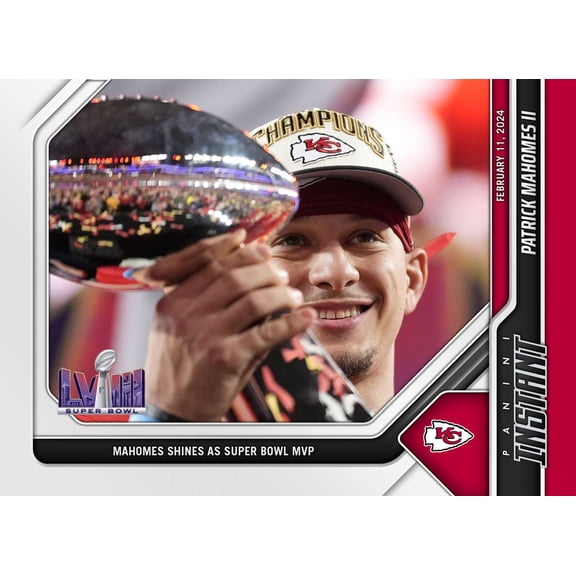 NFL 2024 Instant Football Patrick Mahomes #213 (Super Bowl LVIII MVP)