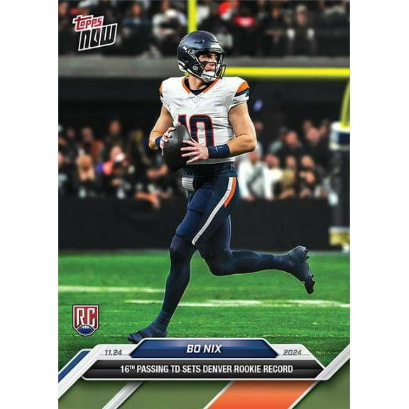 NFL 2024 NOW Football Bo Nix #13 (Rookie, 16th Passing TD Sets Broncos Rookie Record)