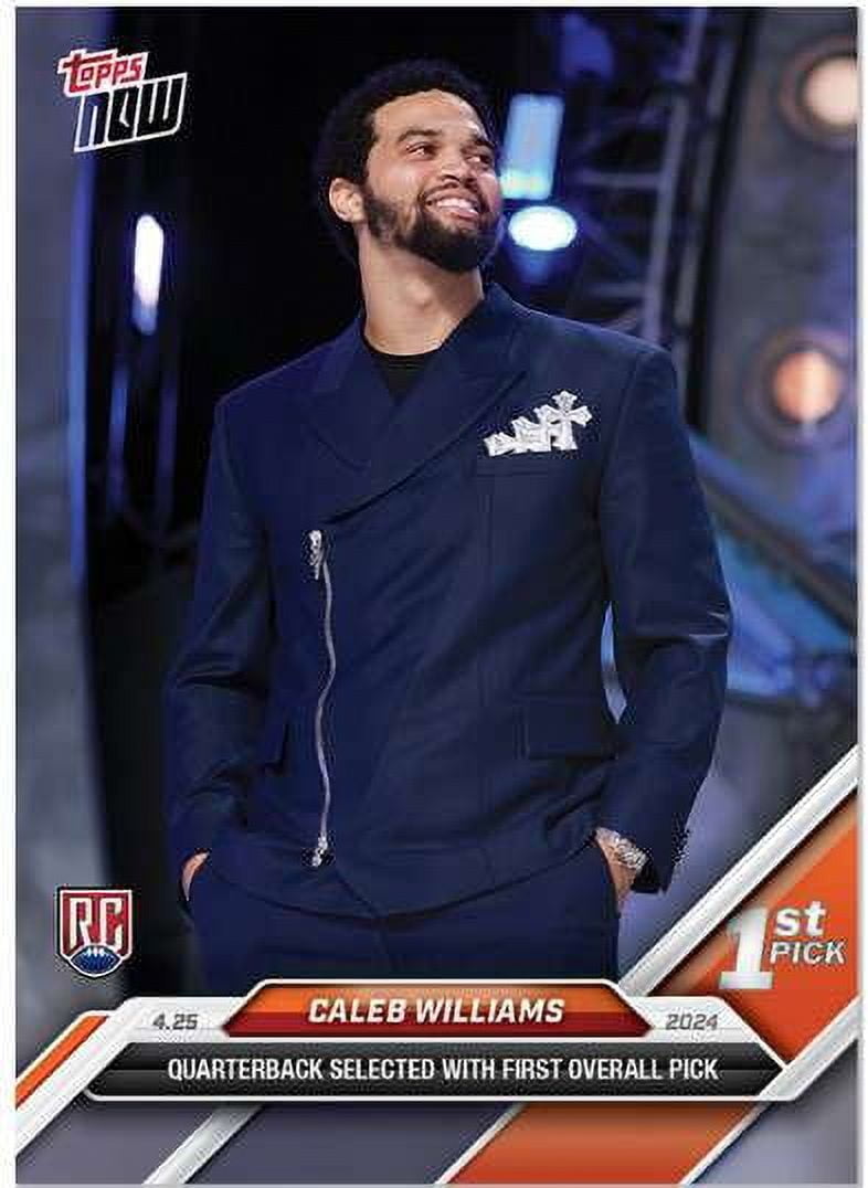 NFL 2024 NOW Football Caleb Williams D-1 (Rookie Card, Quarterback Chosen as 1st Overall Pick)